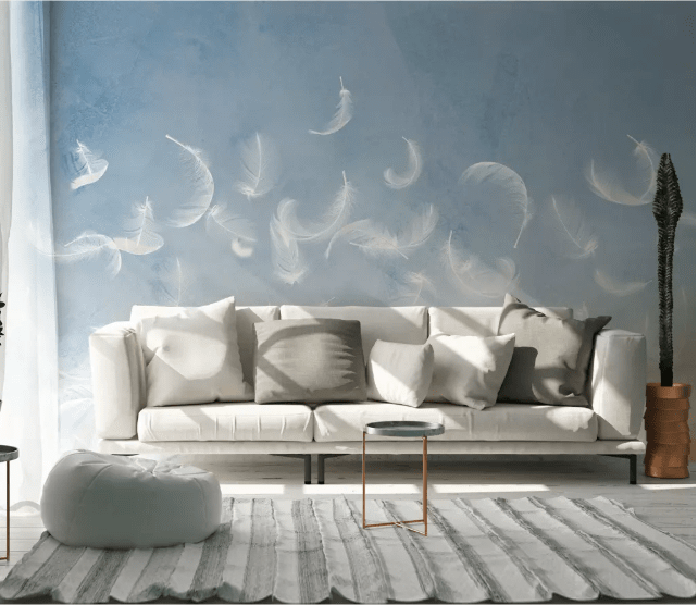 3D Soft Feather 2200 Wall Murals Wallpaper AJ Wallpaper 2 