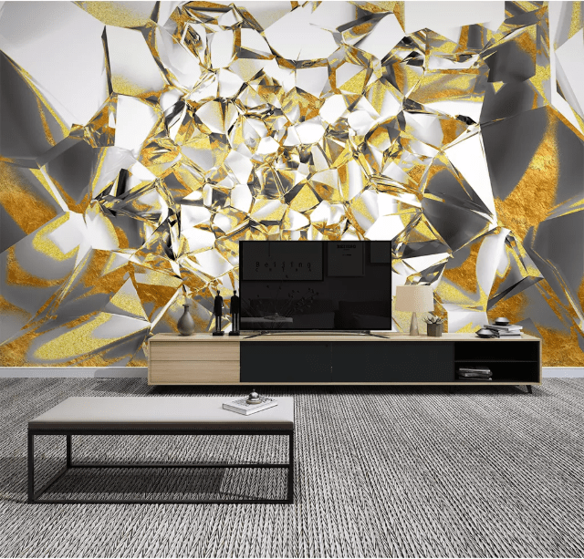 3D Golden Pattern 2196 Wall Murals Wallpaper AJ Wallpaper 2 