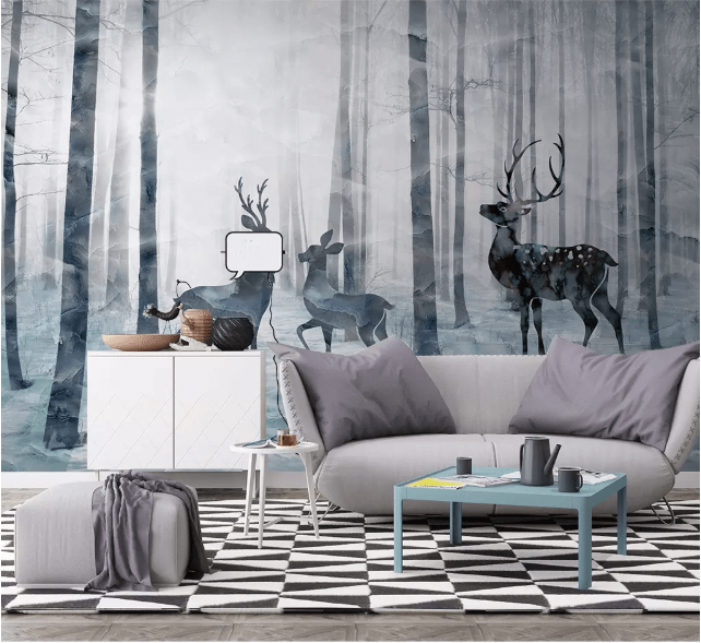 3D Forest Fawn 2140 Wall Murals Wallpaper AJ Wallpaper 2 