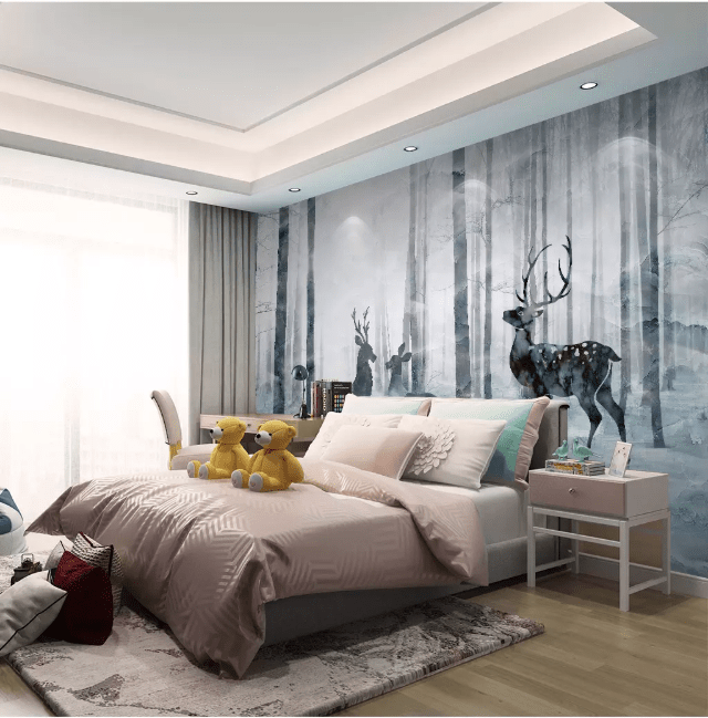 3D Forest Fawn 2140 Wall Murals Wallpaper AJ Wallpaper 2 