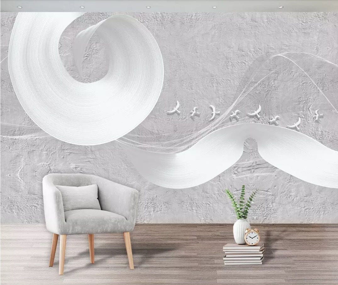 3D White Bird 2353 Wall Murals Wallpaper AJ Wallpaper 2 