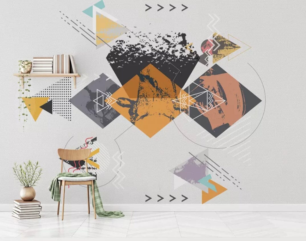 3D Color Geometry 1479 Wall Murals Wallpaper AJ Wallpaper 2 