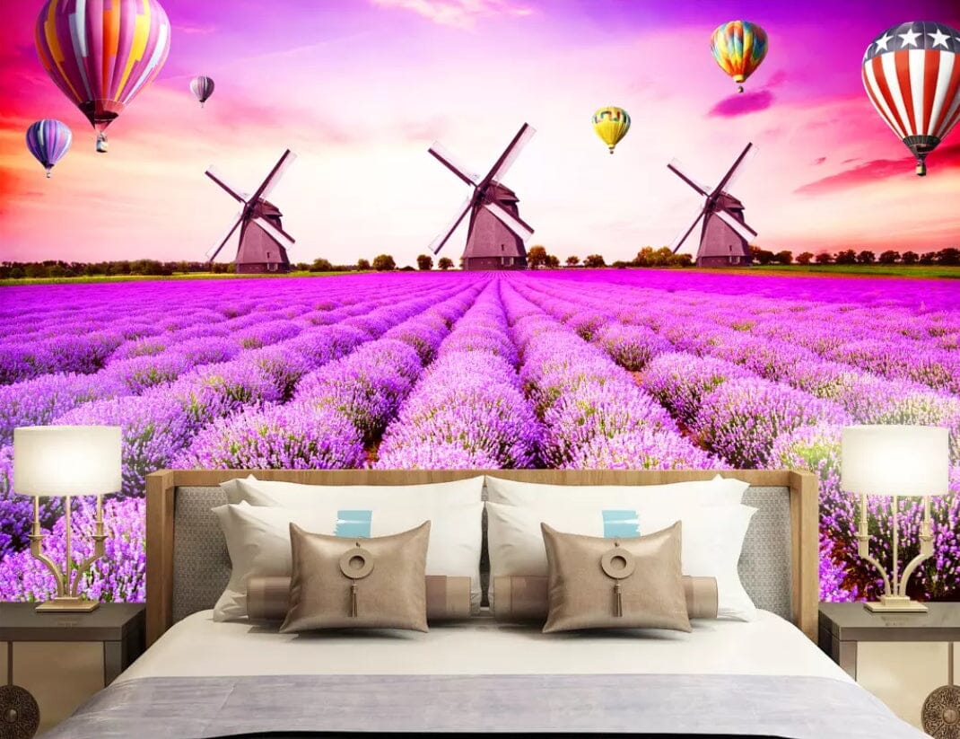 3D Lavender World 1929 Wall Murals Wallpaper AJ Wallpaper 2 