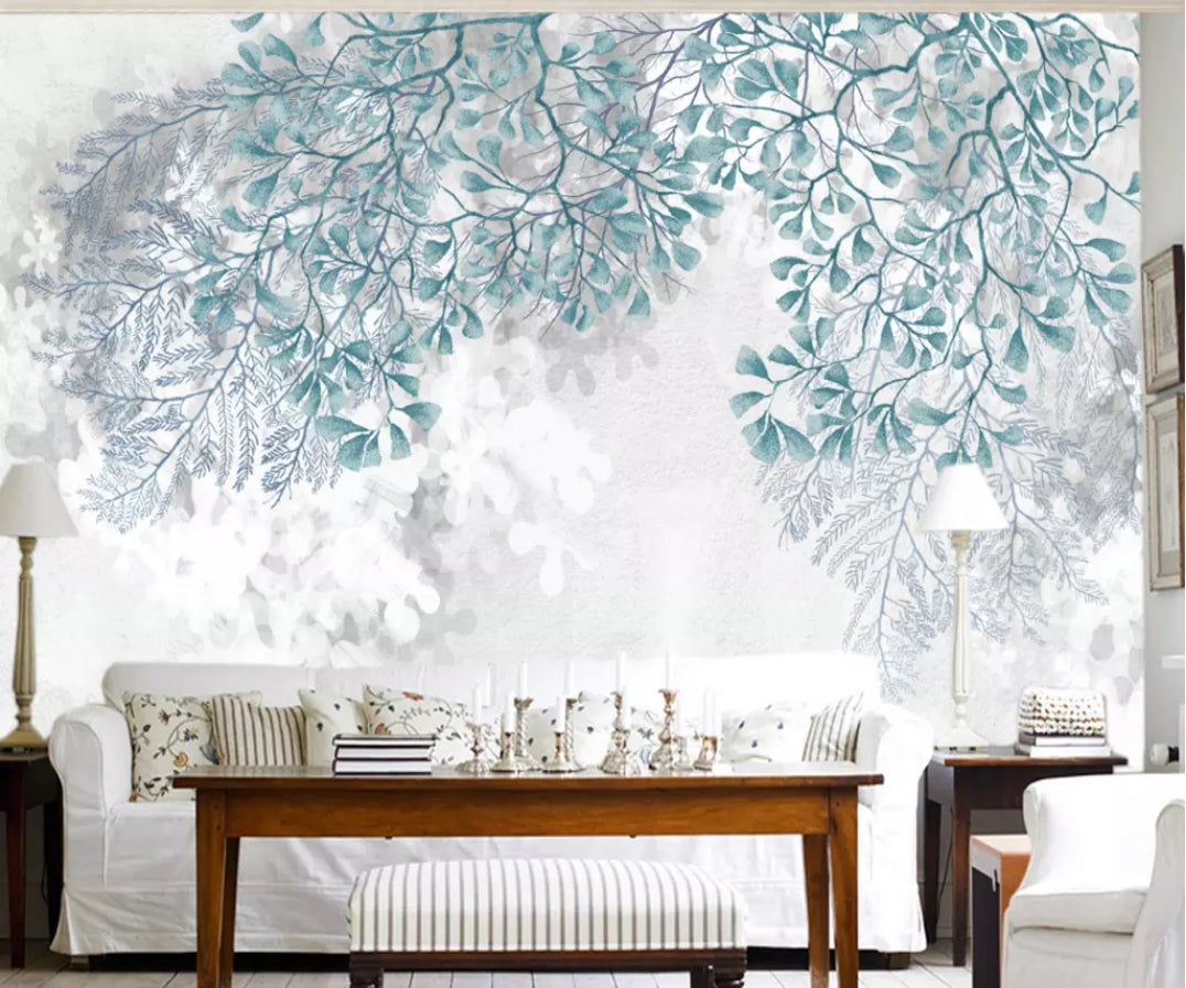 3D Green Leaf 953 Wall Murals Wallpaper AJ Wallpaper 2 