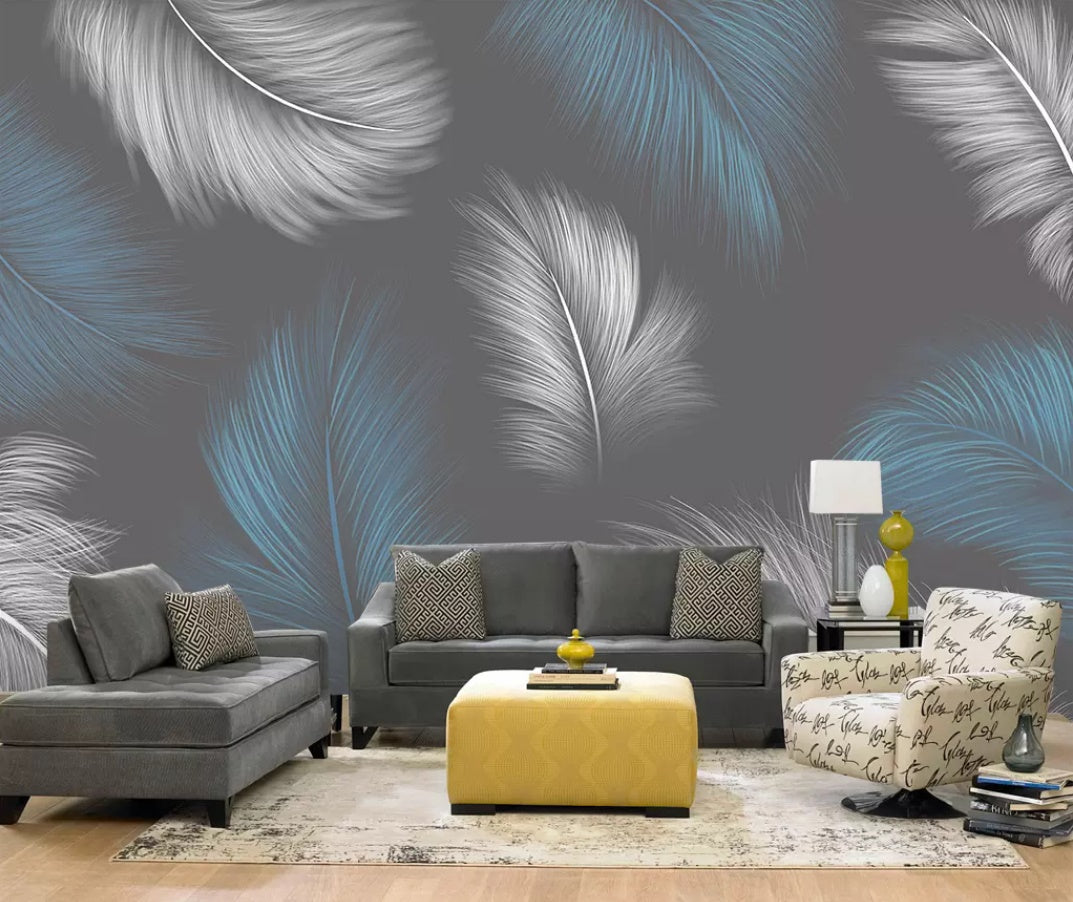 3D Feather Gently 1153 Wall Murals Wallpaper AJ Wallpaper 2 