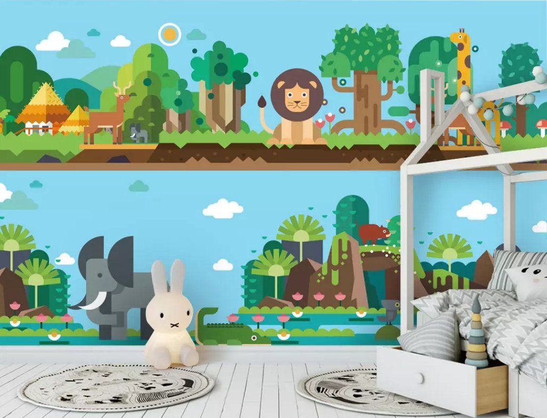 3D Animal Park 1478 Wall Murals Wallpaper AJ Wallpaper 2 