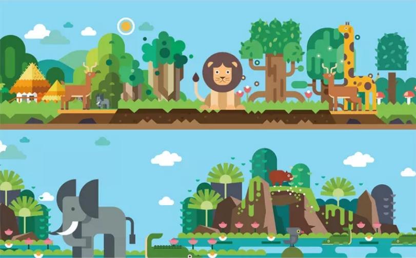 3D Animal Park 1478 Wall Murals Wallpaper AJ Wallpaper 2 