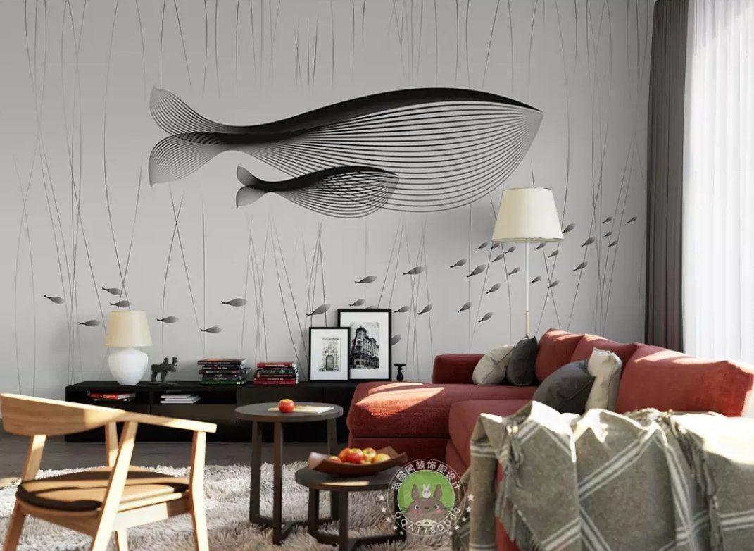 3D Abstract Fish 1033 Wall Murals Wallpaper AJ Wallpaper 2 
