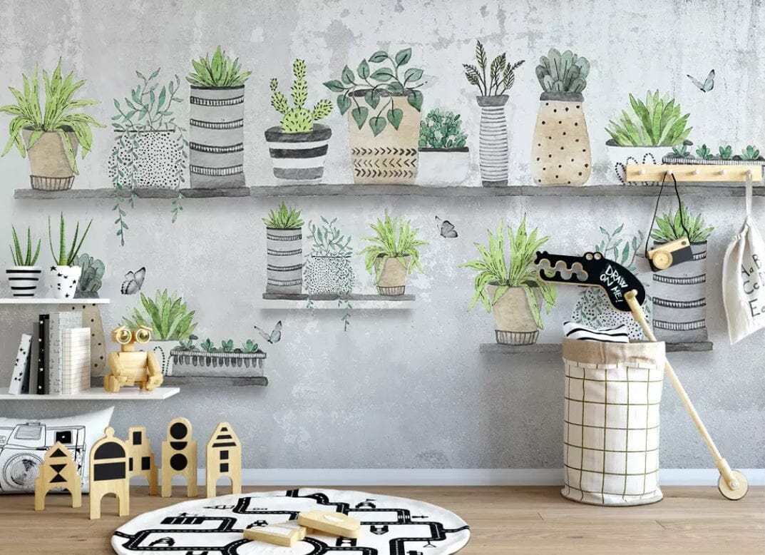 3D Green Plant 1424 Wall Murals Wallpaper AJ Wallpaper 2 