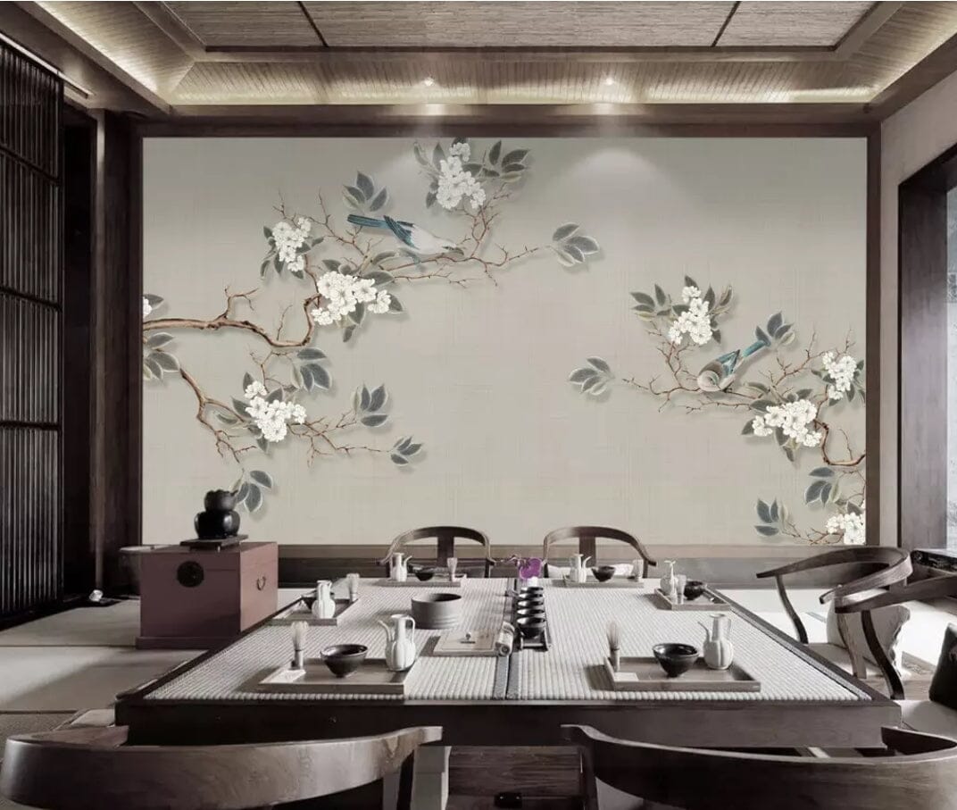 3D Twig Flower 2185 Wall Murals Wallpaper AJ Wallpaper 2 