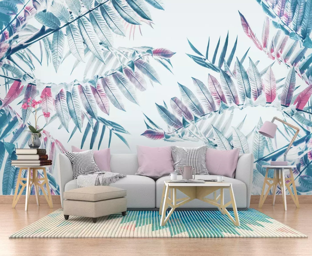 3D Colored Leaves 954 Wall Murals Wallpaper AJ Wallpaper 2 