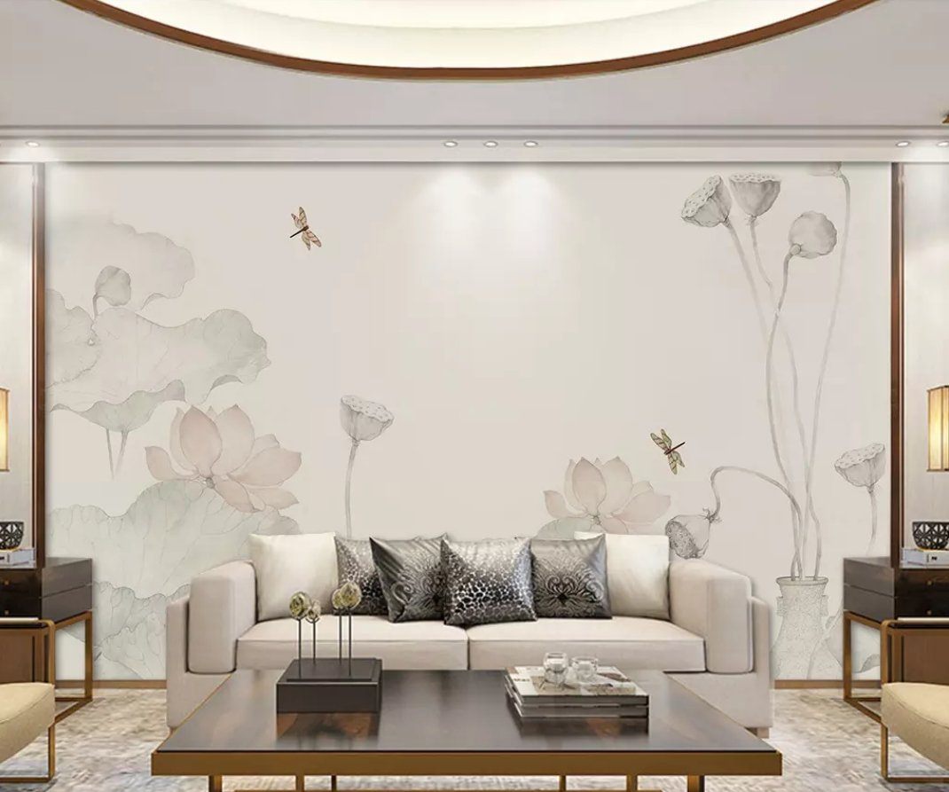 3D Lotus 1062 Wall Murals Wallpaper AJ Wallpaper 2 
