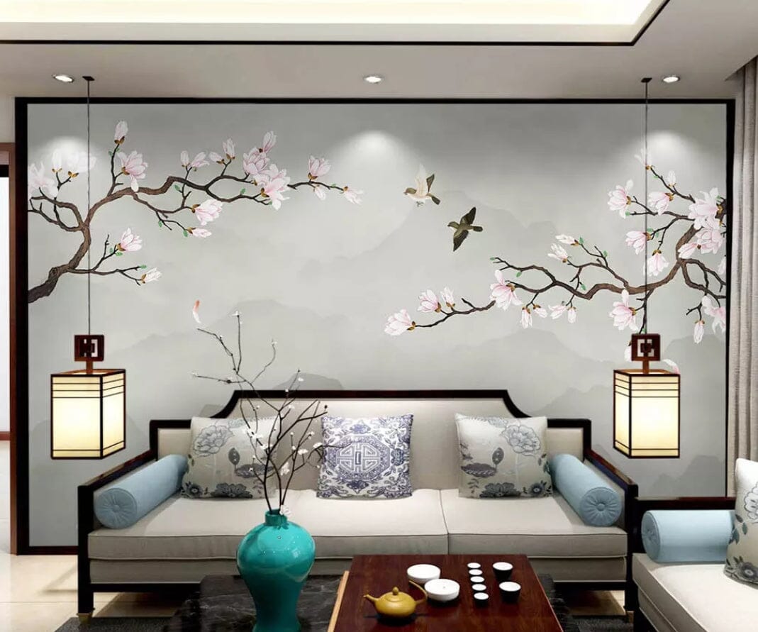 3D Flower Butterfly 2264 Wall Murals Wallpaper AJ Wallpaper 2 