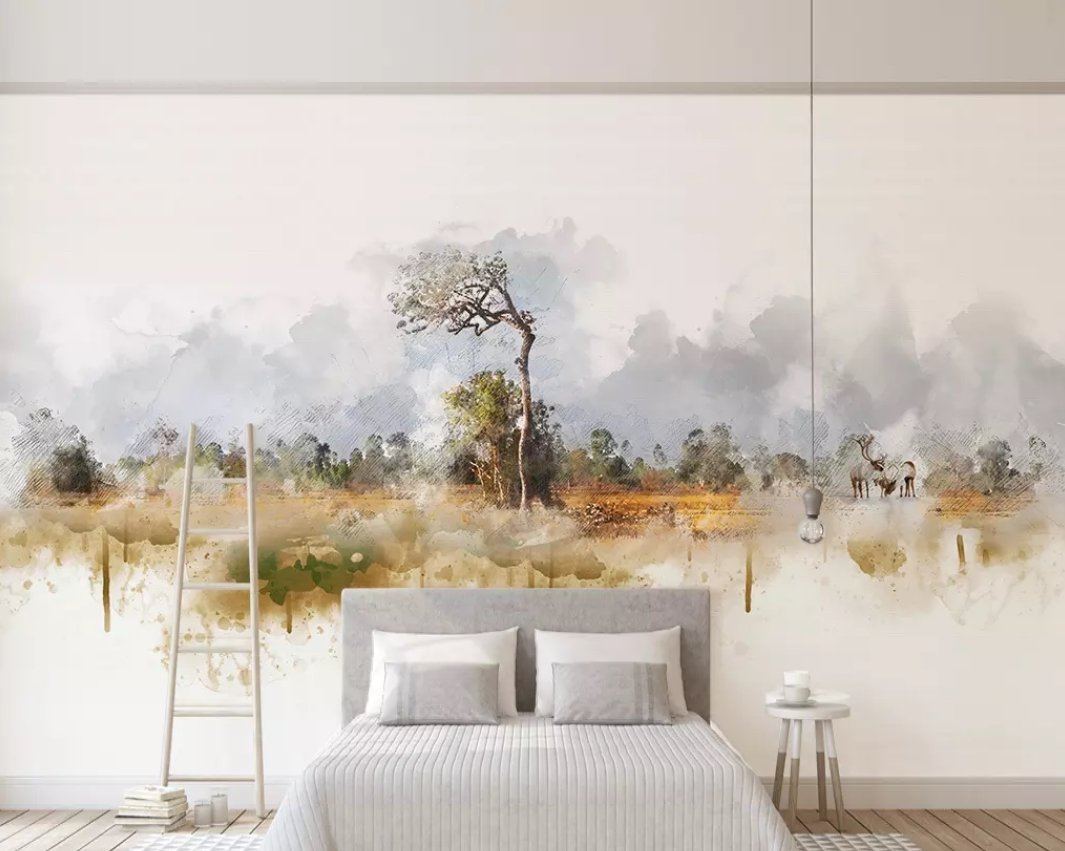 3D Painted Tree 108 Wall Murals Wallpaper AJ Wallpaper 2 