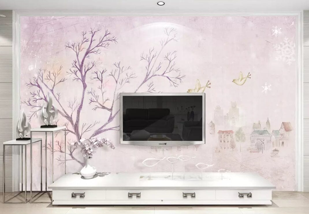 3D Pink World 1490 Wall Murals Wallpaper AJ Wallpaper 2 