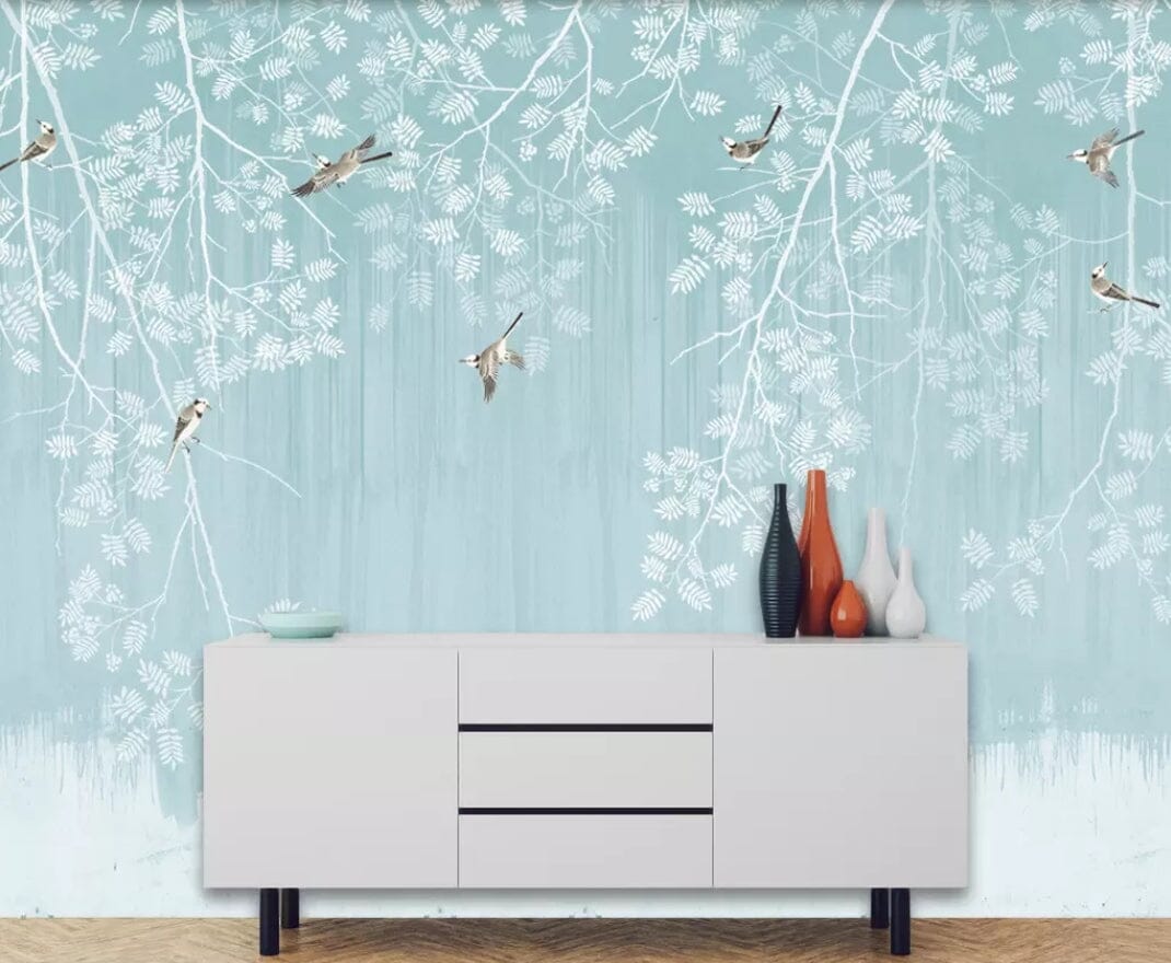 3D Flower Bird 1727 Wall Murals Wallpaper AJ Wallpaper 2 