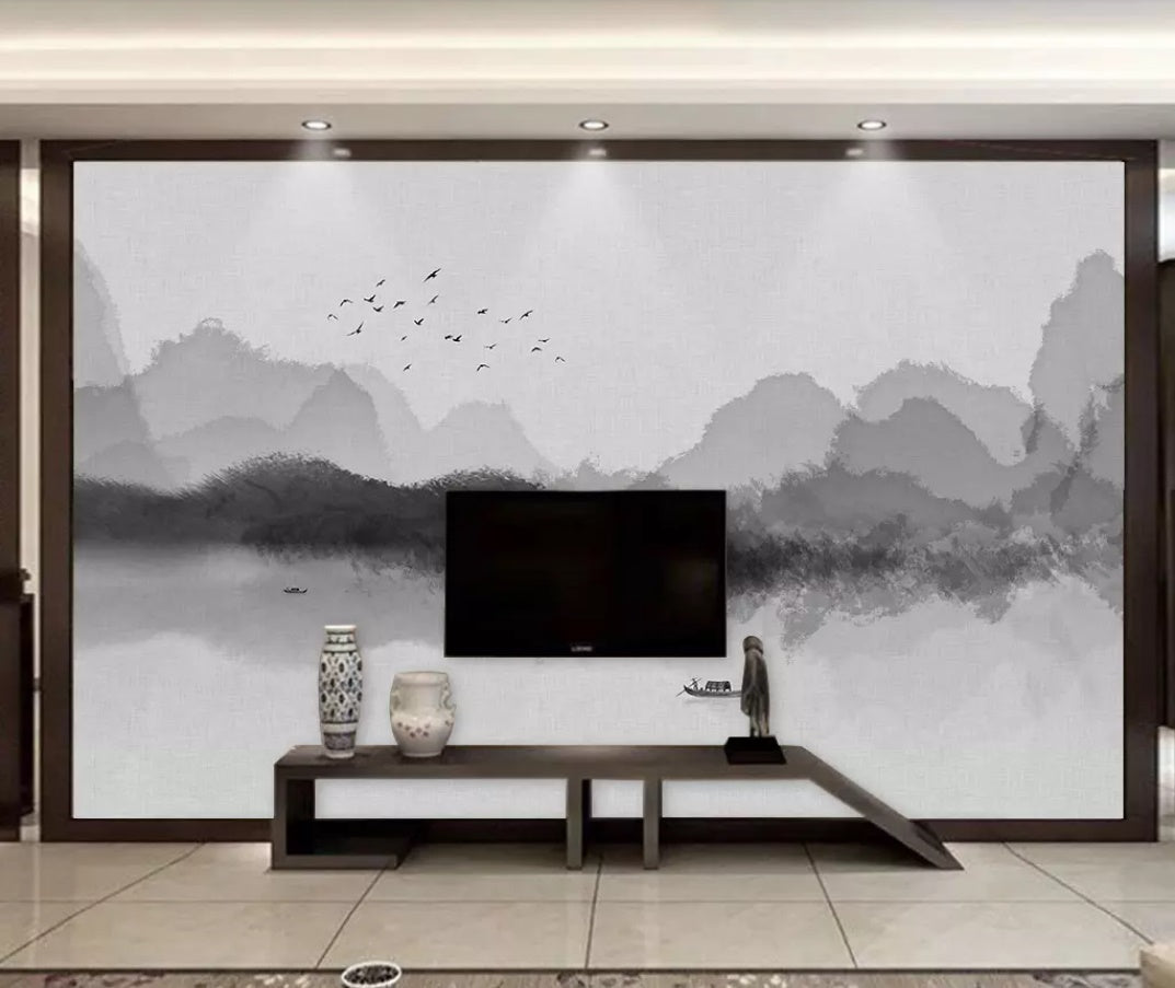3D Mountain River 1231 Wall Murals Wallpaper AJ Wallpaper 2 