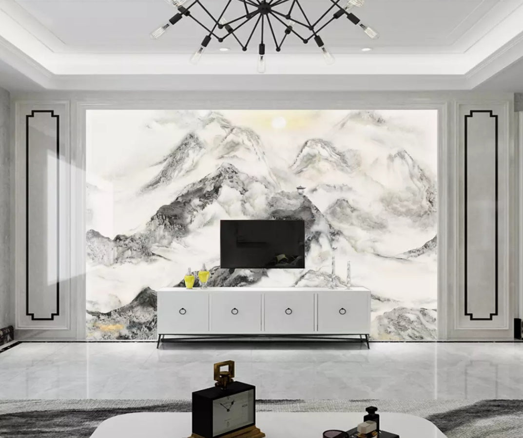 3D Foggy Forest 1222 Wall Murals Wallpaper AJ Wallpaper 2 