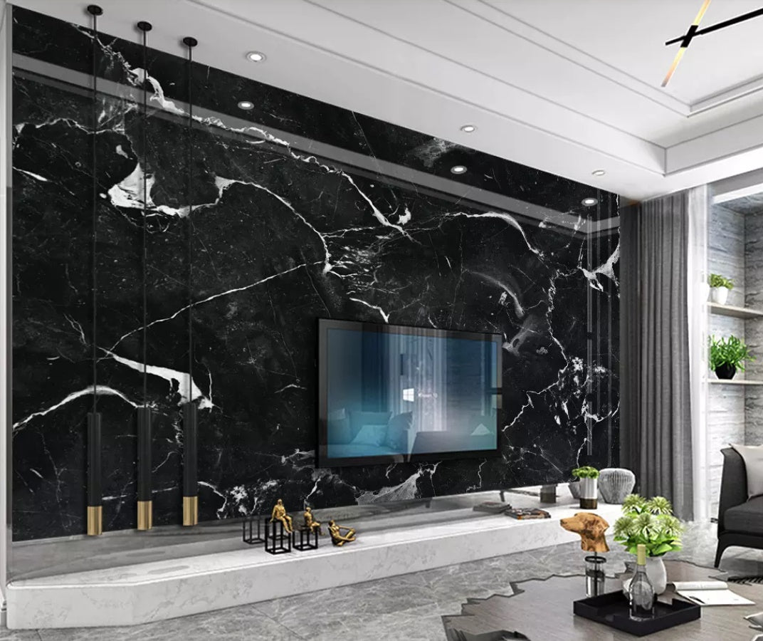 3D Striped Black 1219 Wall Murals Wallpaper AJ Wallpaper 2 