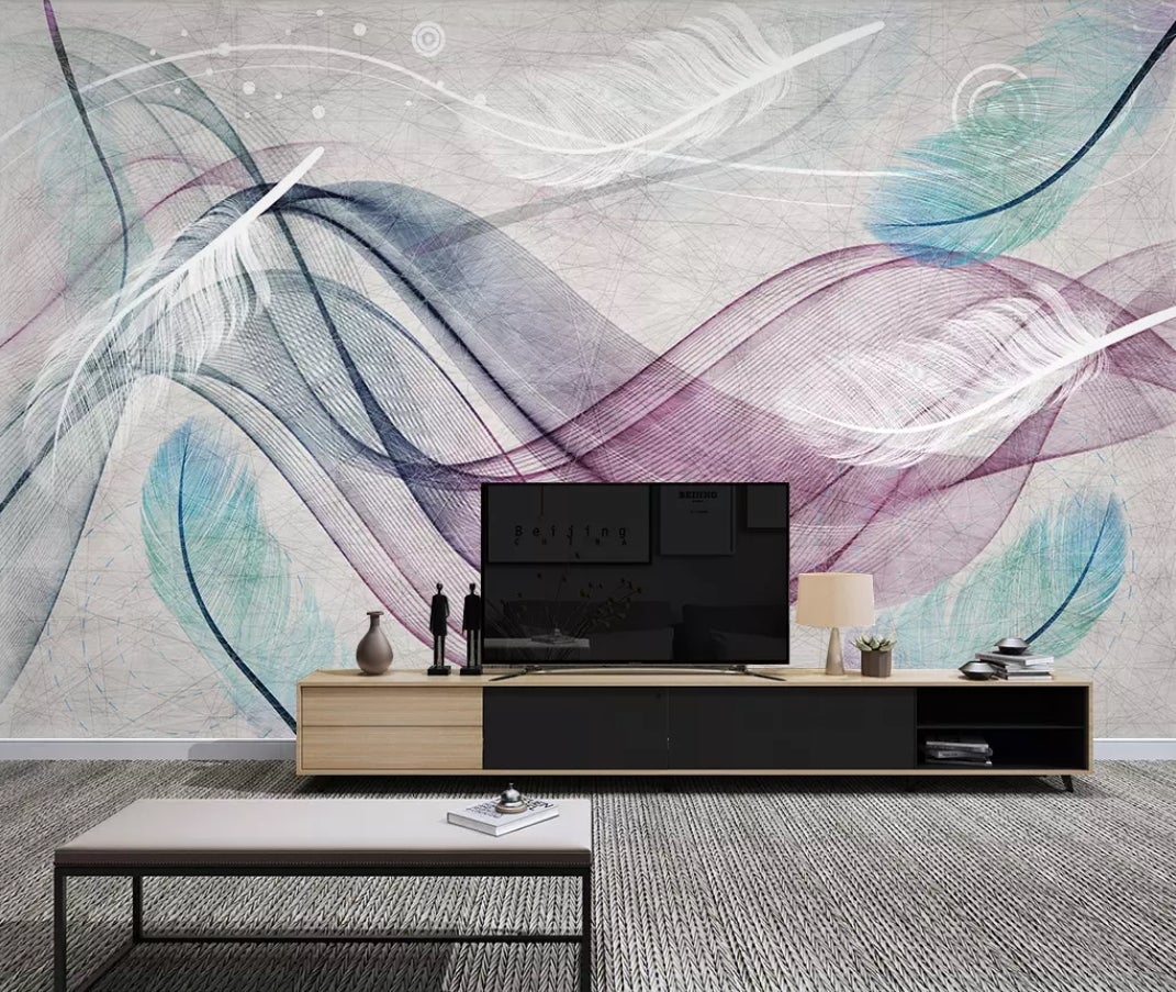 3D Color Wave 615 Wall Murals Wallpaper AJ Wallpaper 2 