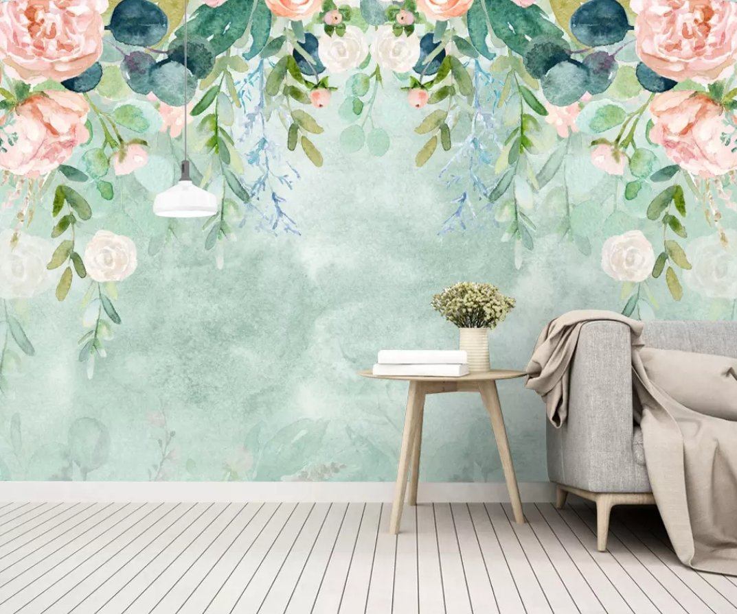 3D Colored Flowers 392 Wall Murals Wallpaper AJ Wallpaper 2 