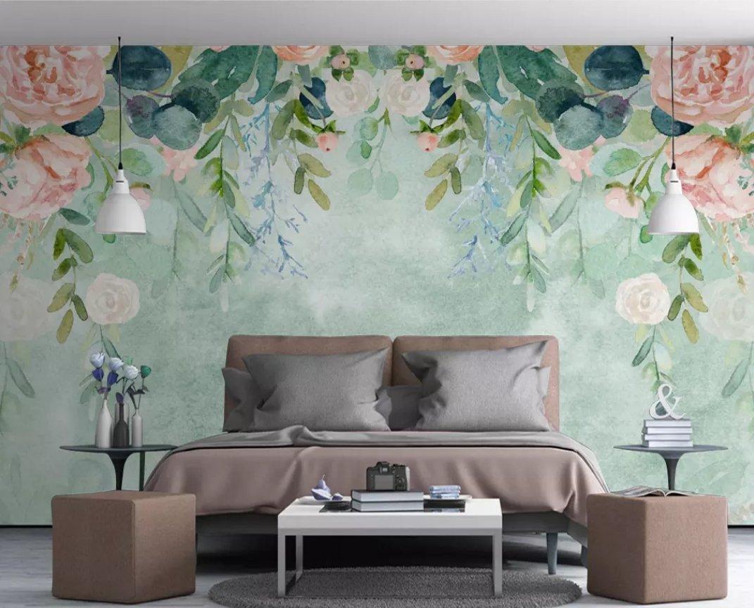3D Colored Flowers 392 Wall Murals Wallpaper AJ Wallpaper 2 