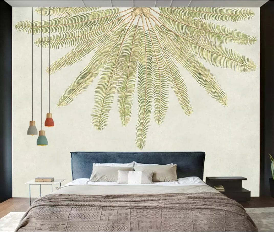 3D Green Leaf 2134 Wall Murals Wallpaper AJ Wallpaper 2 