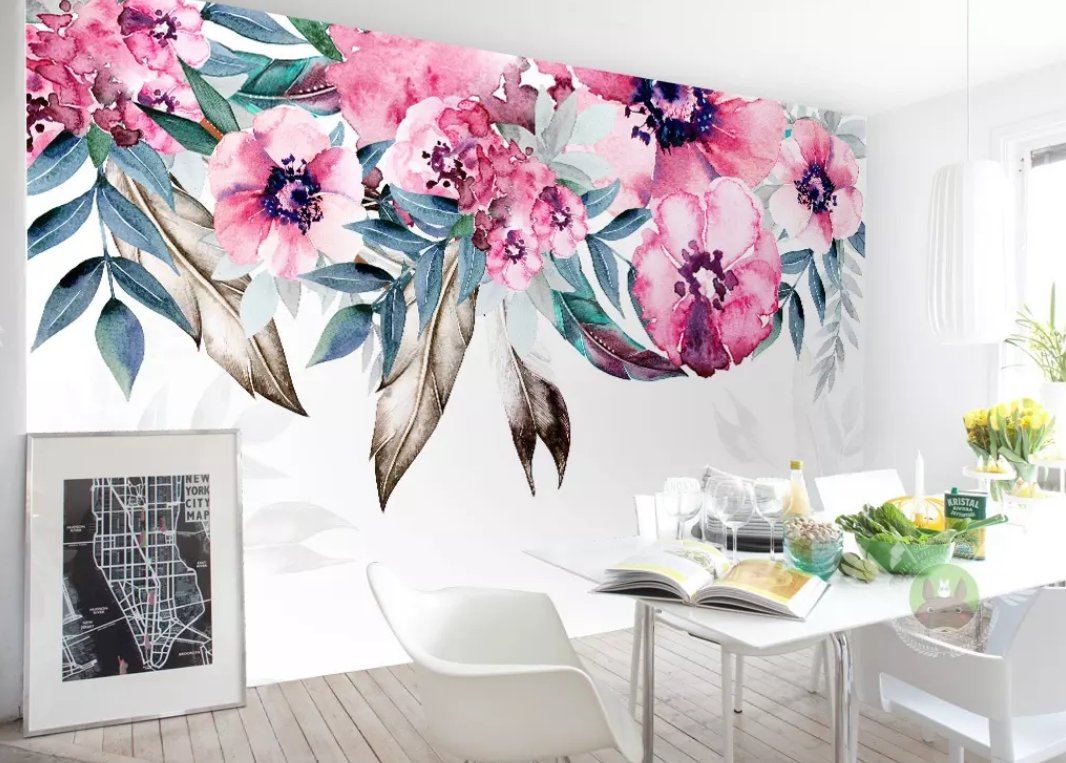 3D Colorful Flowers 1121 Wall Murals Wallpaper AJ Wallpaper 2 