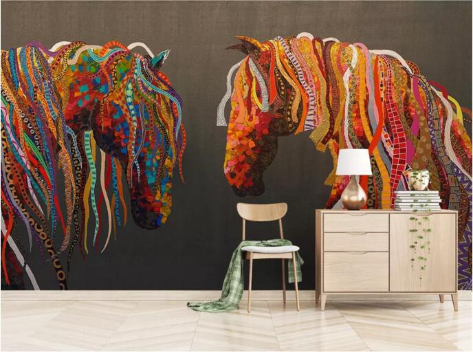 3D Color Zebra 925 Wall Murals Wallpaper AJ Wallpaper 2 