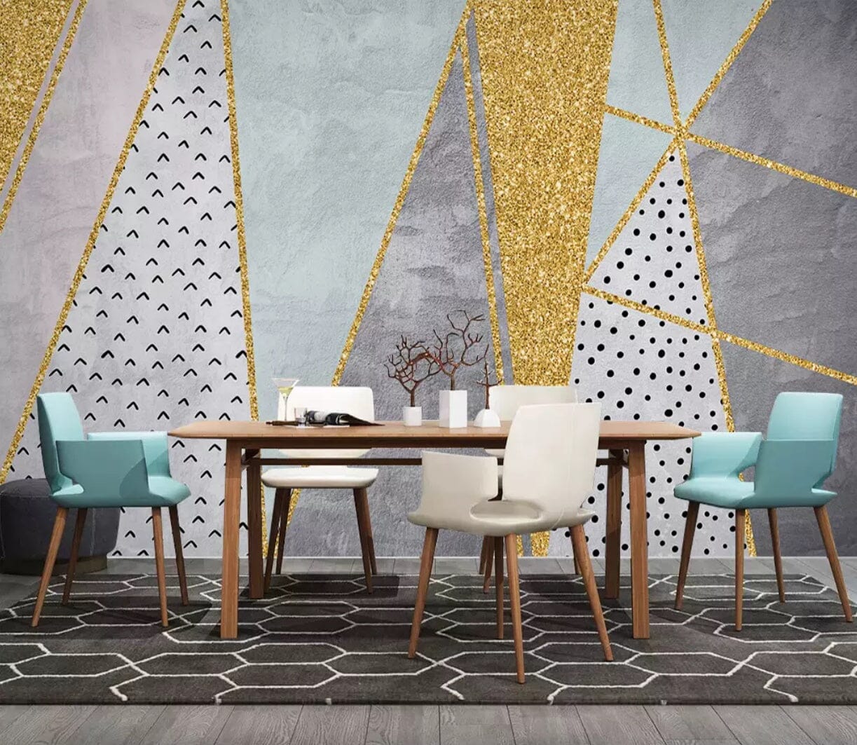 3D Geometric Patterns 2442 Wall Murals Wallpaper AJ Wallpaper 2 