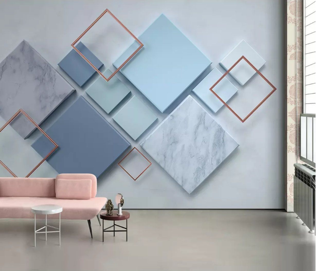 3D Square Color 180 Wall Murals Wallpaper AJ Wallpaper 2 