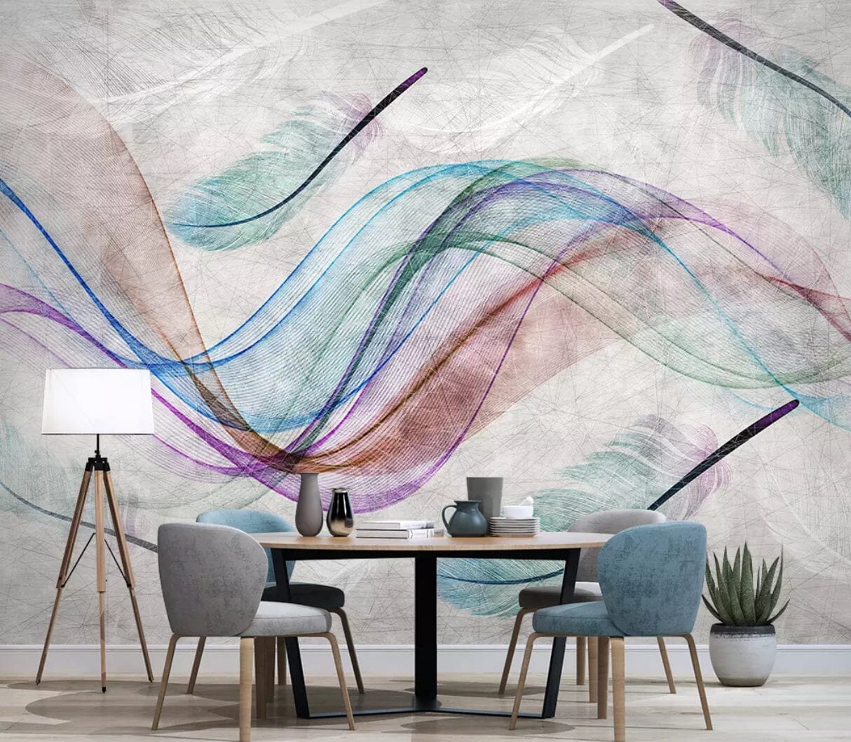 3D Color Wave 1826 Wall Murals Wallpaper AJ Wallpaper 2 