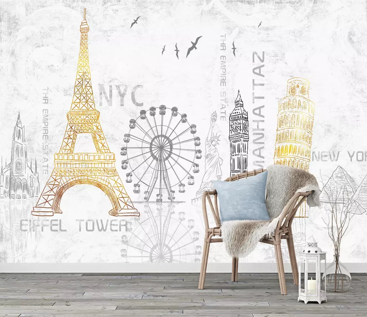 3D Lovely Tower 1272 Wall Murals Wallpaper AJ Wallpaper 2 