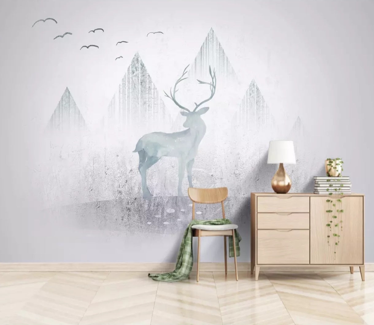 3D Valley Fawn 1116 Wall Murals Wallpaper AJ Wallpaper 2 