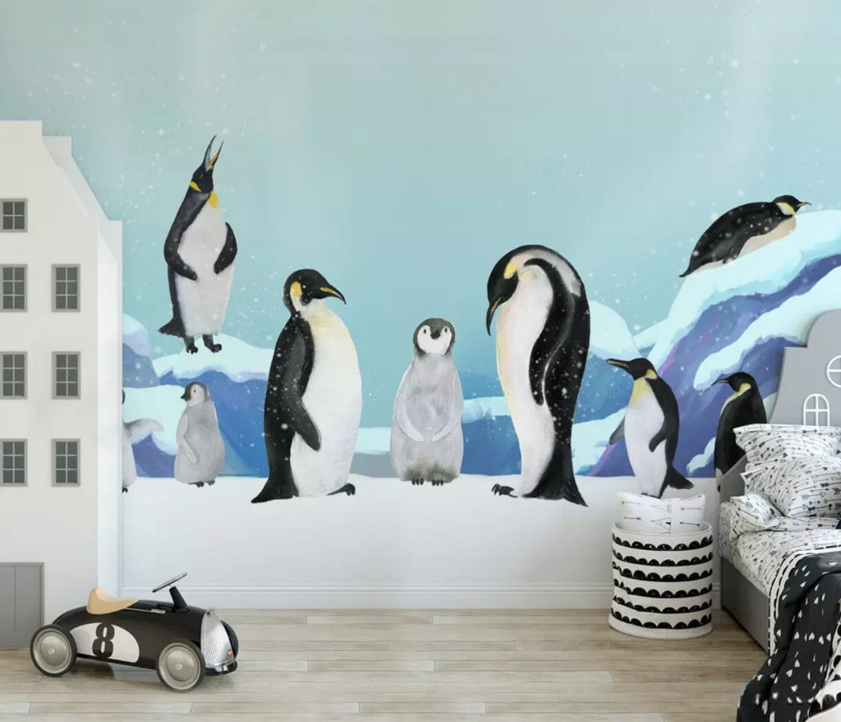3D Arctic Penguin 2447 Wall Murals