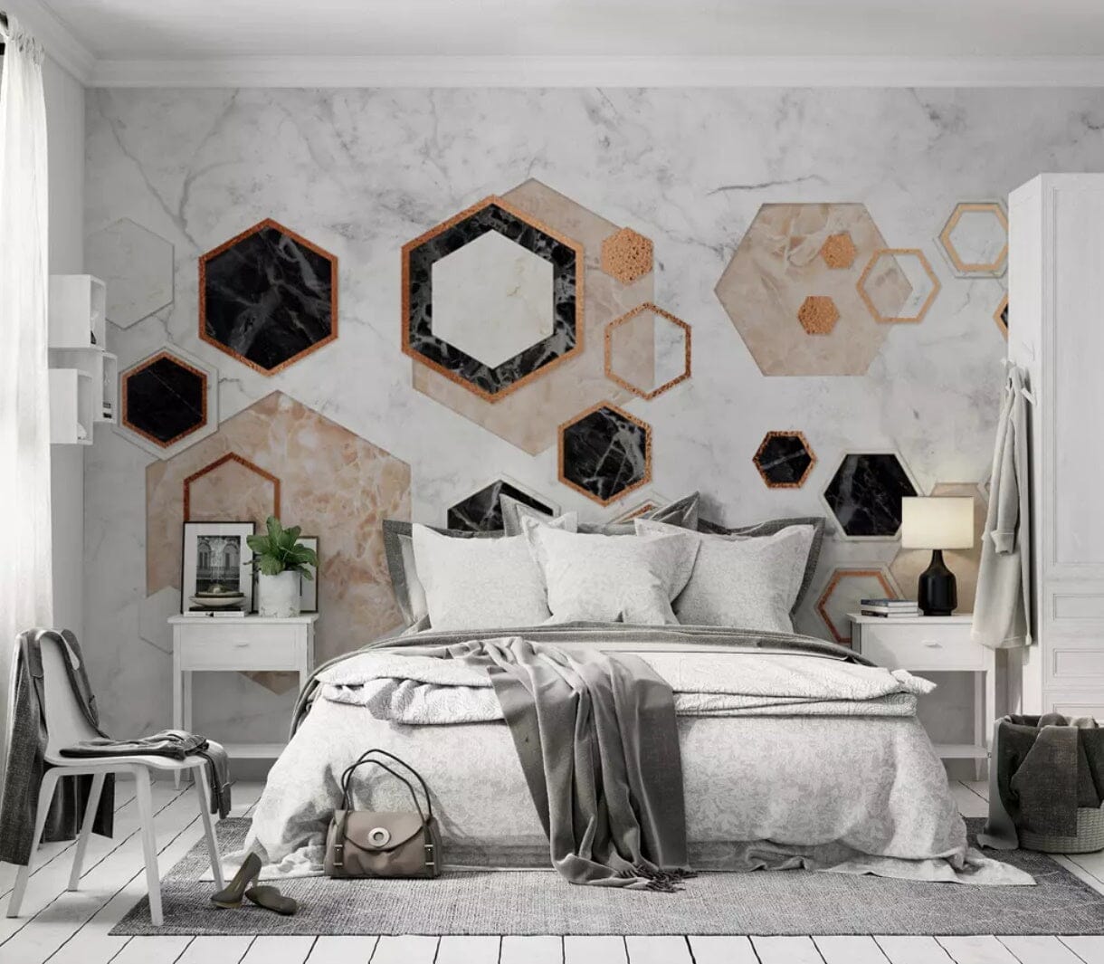 3D Geometric Patterns 2497 Wall Murals Wallpaper AJ Wallpaper 2 