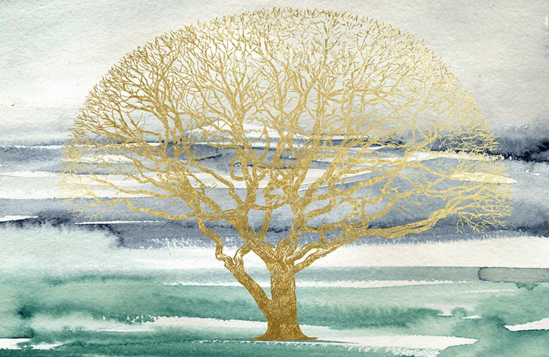 3D Golden Tree 161 Wall Murals Wallpaper AJ Wallpaper 2 