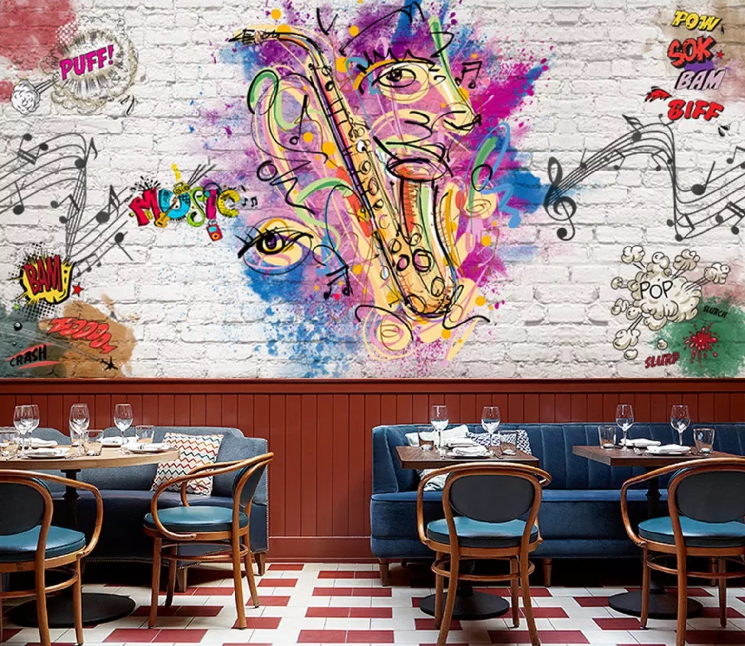 3D Fun Music 1402 Wall Murals Wallpaper AJ Wallpaper 2 