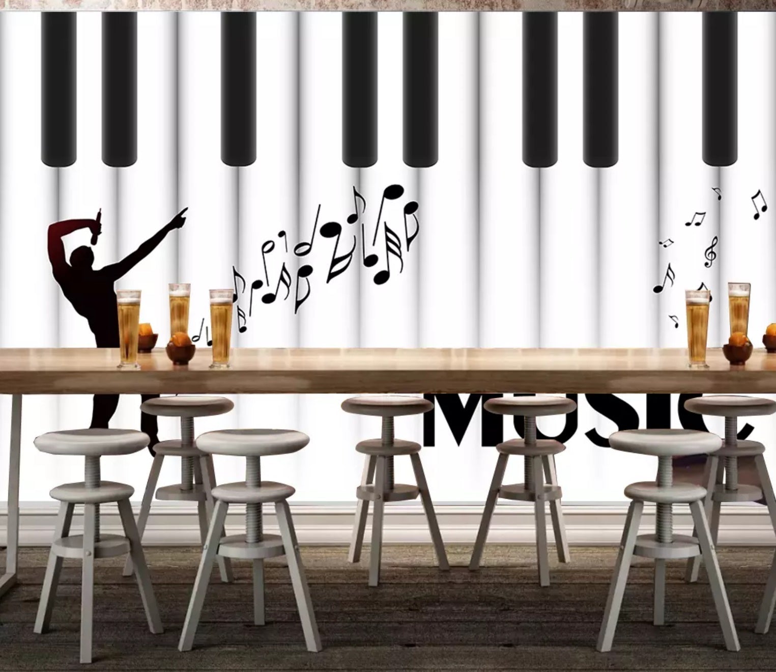 3D Play Music 1261 Wall Murals Wallpaper AJ Wallpaper 2 