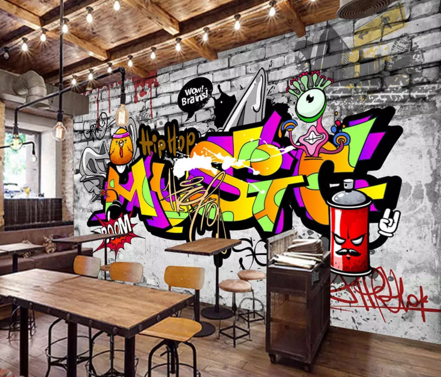 3D Color Graffiti 1259 Wall Murals Wallpaper AJ Wallpaper 2 