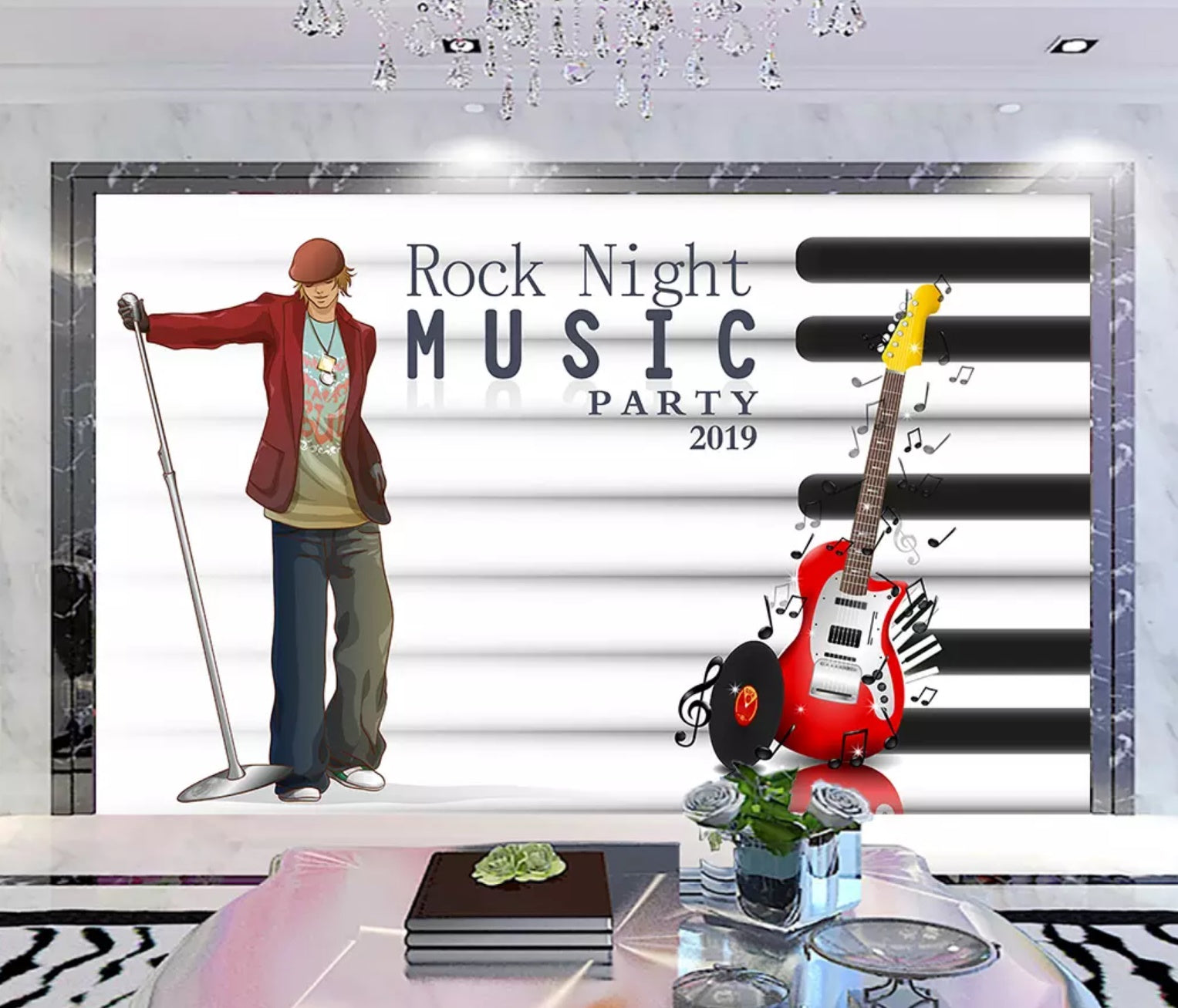 3D Music Guitar 1176 Wall Murals Wallpaper AJ Wallpaper 2 