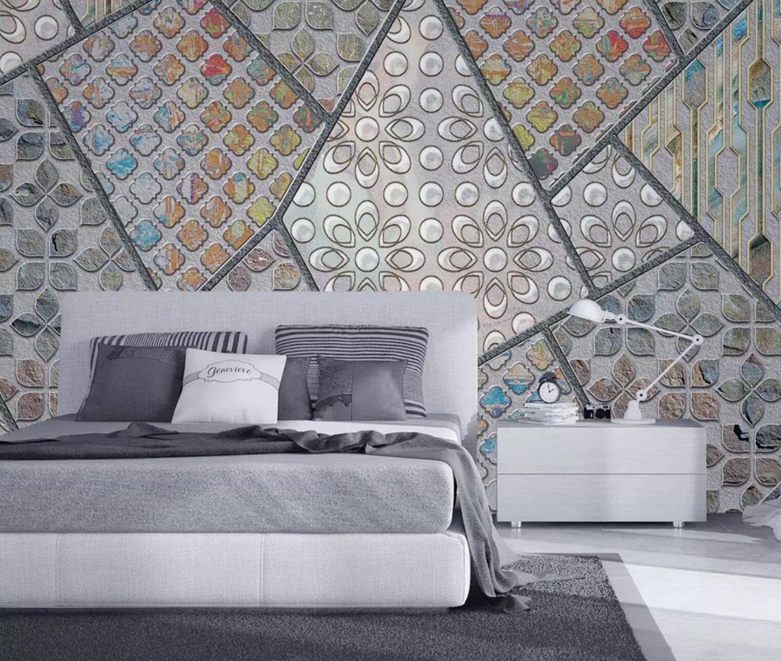 3D Colored Stones 2329 Wall Murals Wallpaper AJ Wallpaper 2 