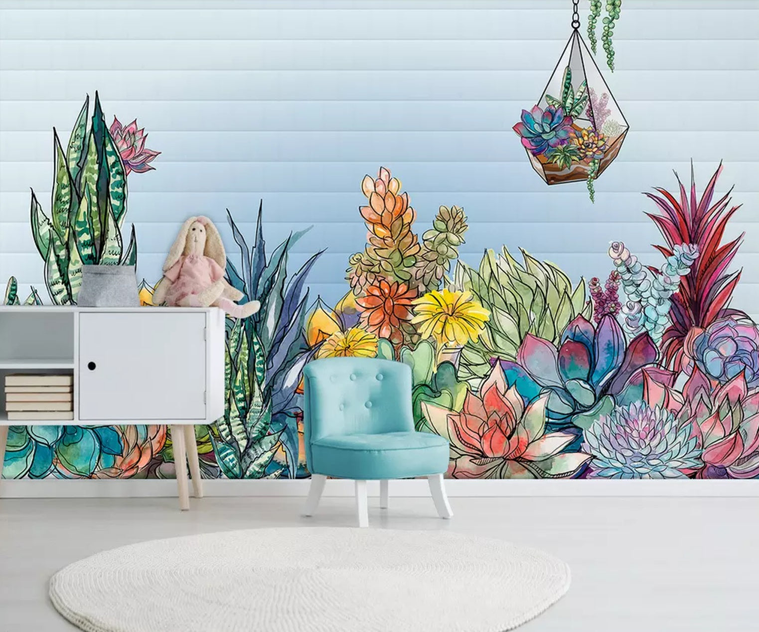 3D Colored Flowers 1142 Wall Murals Wallpaper AJ Wallpaper 2 