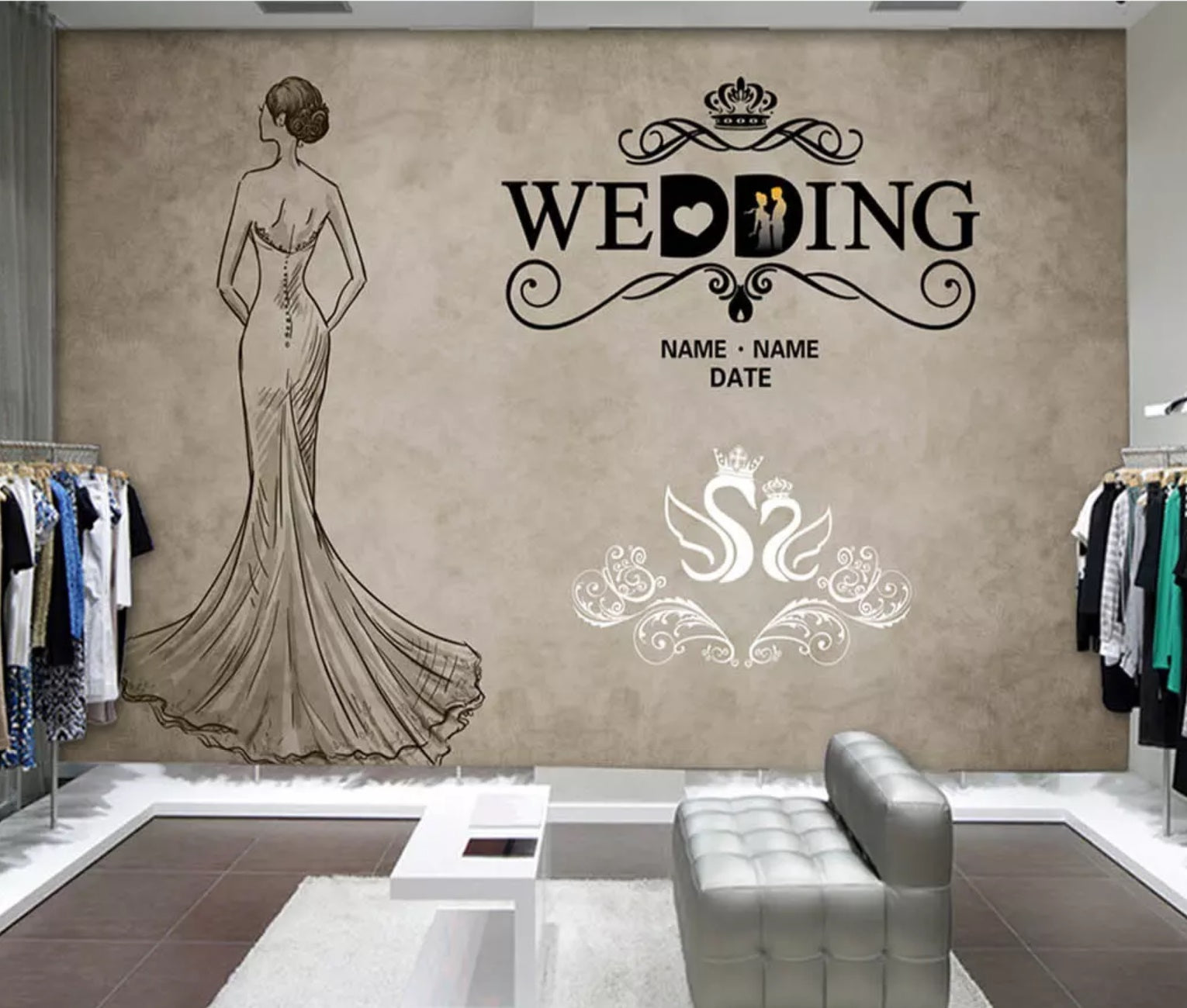3D Fashion Skirt 1097 Wall Murals Wallpaper AJ Wallpaper 2 