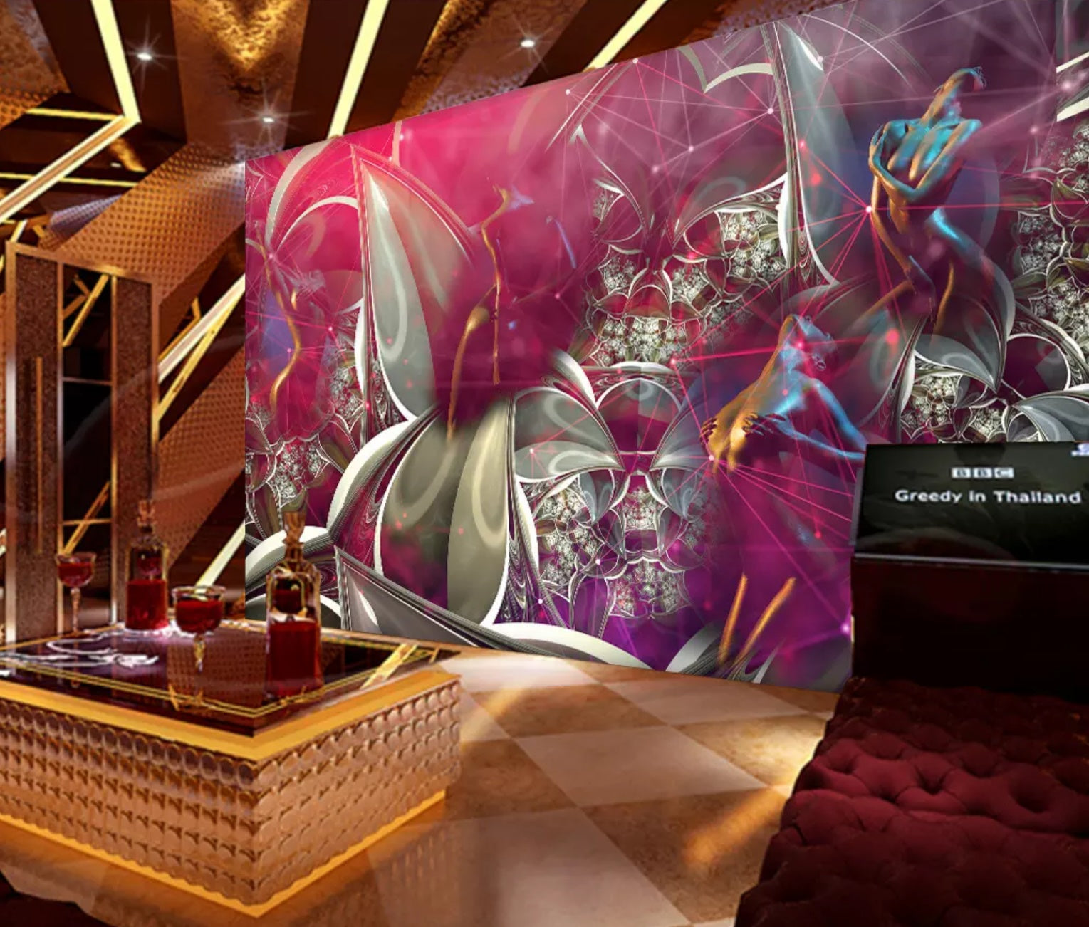 3D Red Flower 1087 Wall Murals Wallpaper AJ Wallpaper 2 