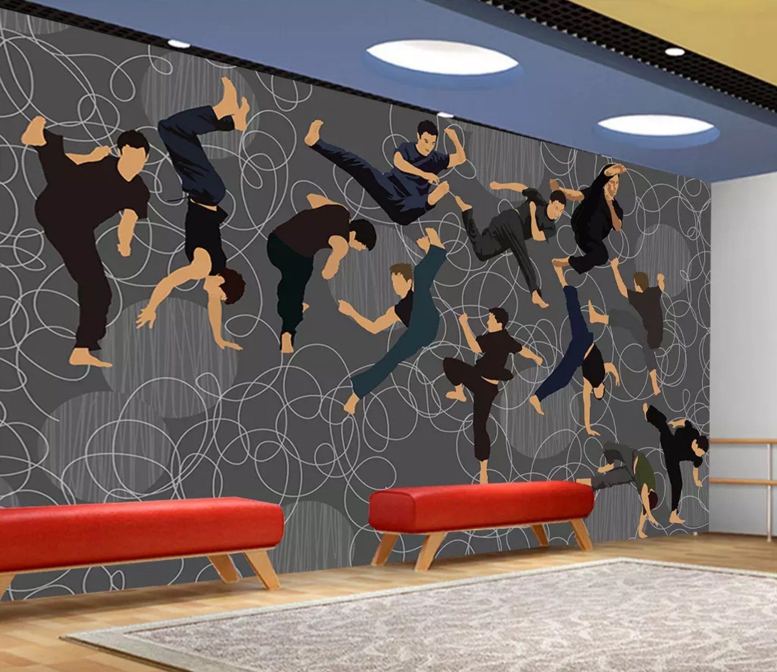 3D Boxing 1086 Wall Murals Wallpaper AJ Wallpaper 2 