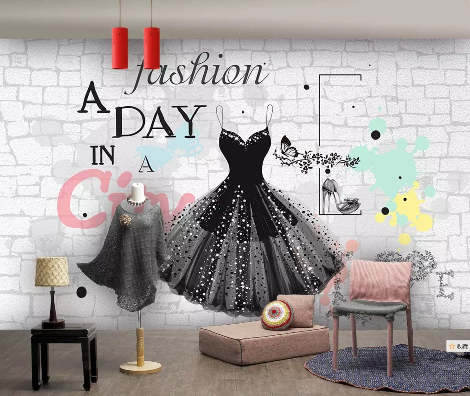 3D Black Skirt 2303 Wall Murals Wallpaper AJ Wallpaper 2 