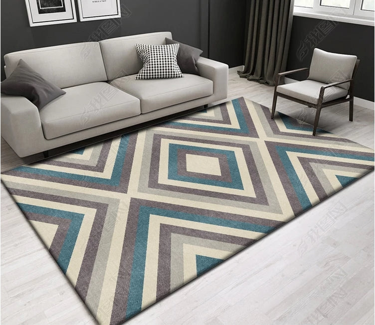 3D Colored Diamond WG593 Non Slip Rug Mat Mat AJ Creativity Home 