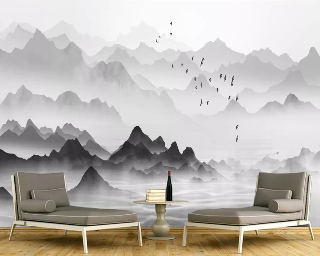 3D Water Mountain 1576 Wall Murals Wallpaper AJ Wallpaper 2 