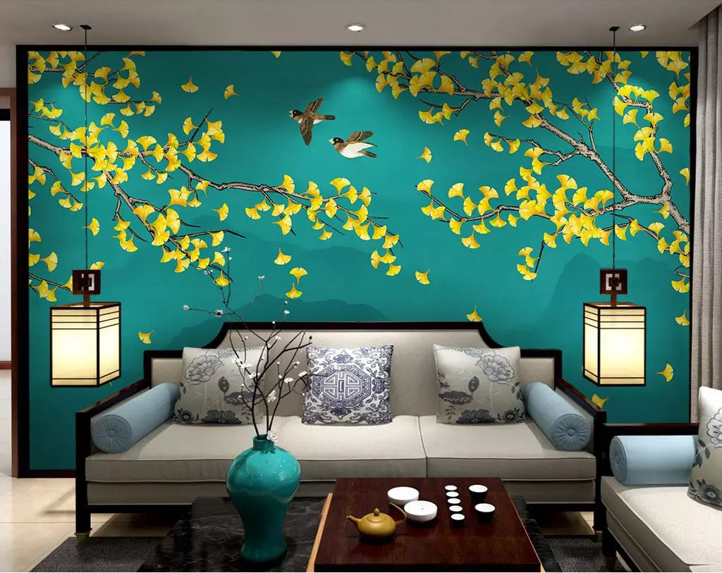 3D Flower Bird 1540 Wall Murals Wallpaper AJ Wallpaper 2 